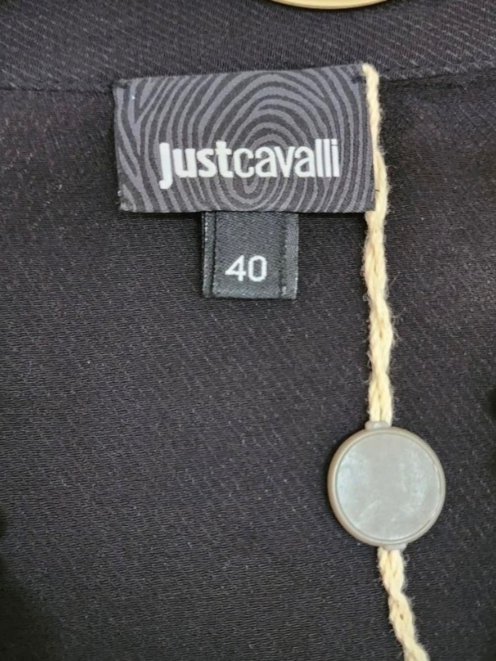 Just Cavalli Black Dress with Braided Tag Detail - Picture 3 of 3